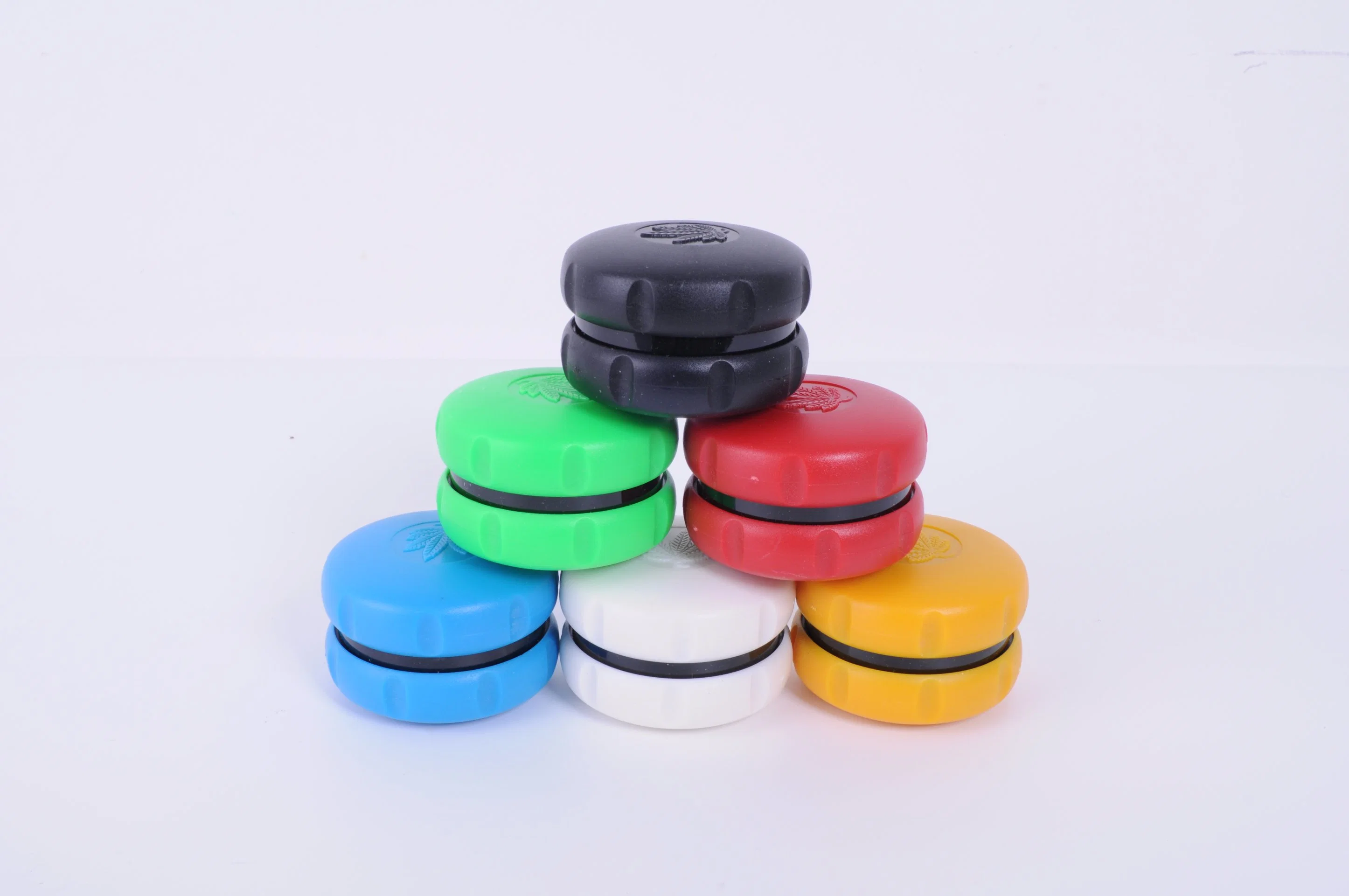 New Design 2 Layer Hamburger Plastic Smoke Grinder Herb Grinder Spinning Blade Custom Logo Smoking Tobacco Products