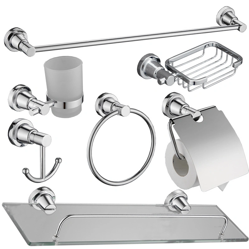 7 PCS Factory Wholesale Modern Bathroom Hardware Bathroom Accessories Set for Hotel