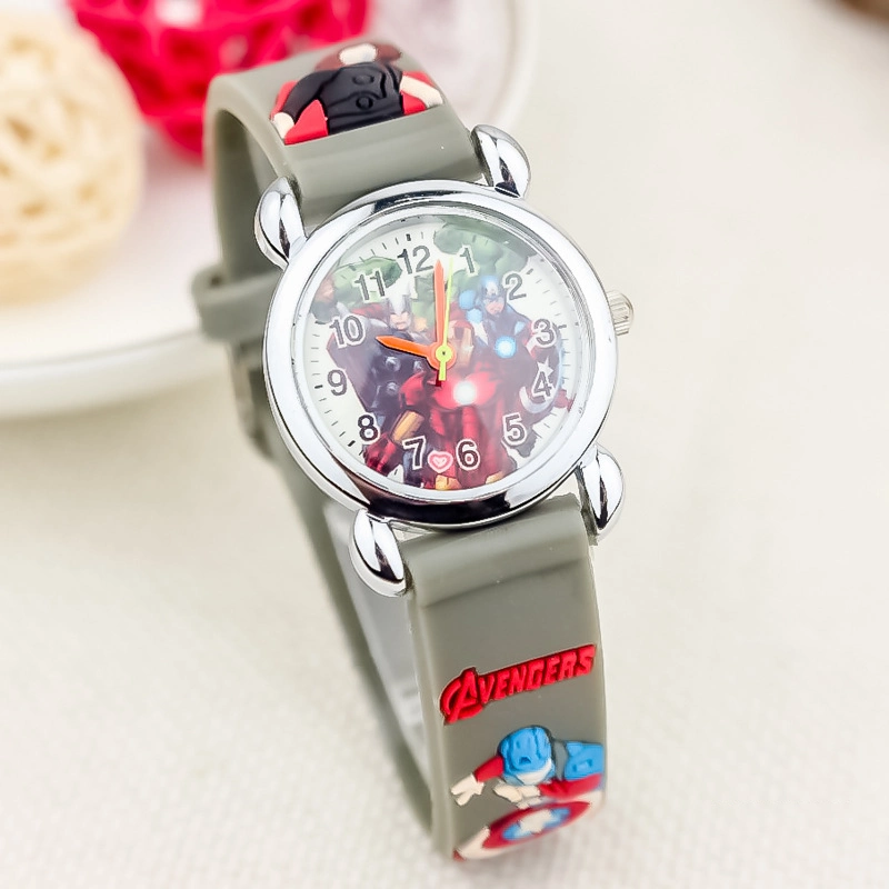 Bonne qualité Vente à chaud mignon 3D Cartoon Kids Watch