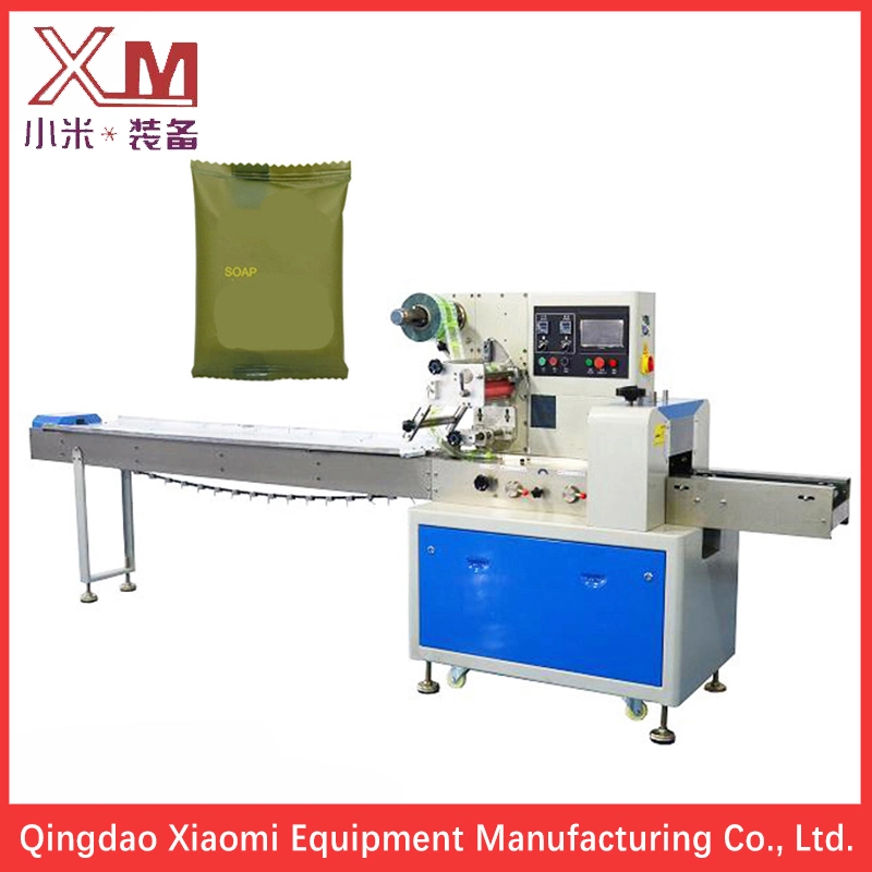 Automatic Horizontal Flow Food Packing Machine/ Packaging Machine/ Wrapping Machine for Bakery Food/ Cracker/ Bread/ Biscuits/ Chocolate Bar