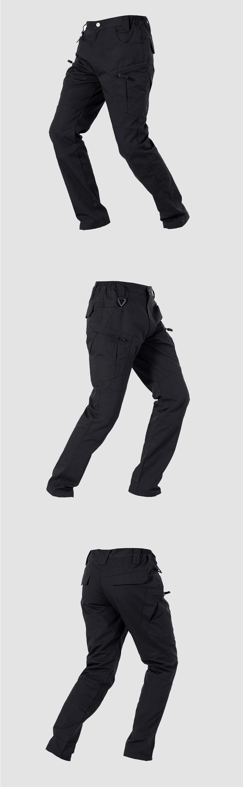 X8 de los hombres resistente al rasgado y caminatas al aire libre de poliéster Impermeable Pantalones pantalones de algodón