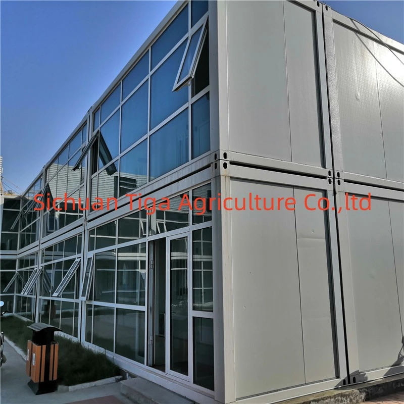 Bâtiments temporaires en métal Prefab bon marché structure en acier Mobile Container House Bureau du site temporaire