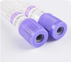 High quality/High cost performance  Medical Disposable Purple Glass Pet Vacuum EDTA K2 K3 Blood Collection Tube