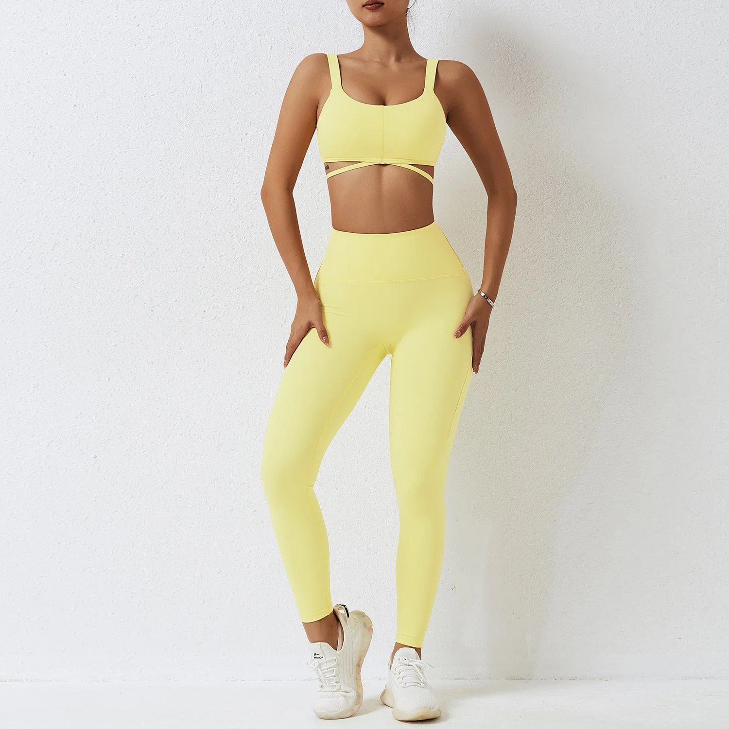 XL Women Sport Sujetador Top de color sólido transpirable para leggings de gimnasio Entrenamiento de fitness conjunto de yoga para mujeres