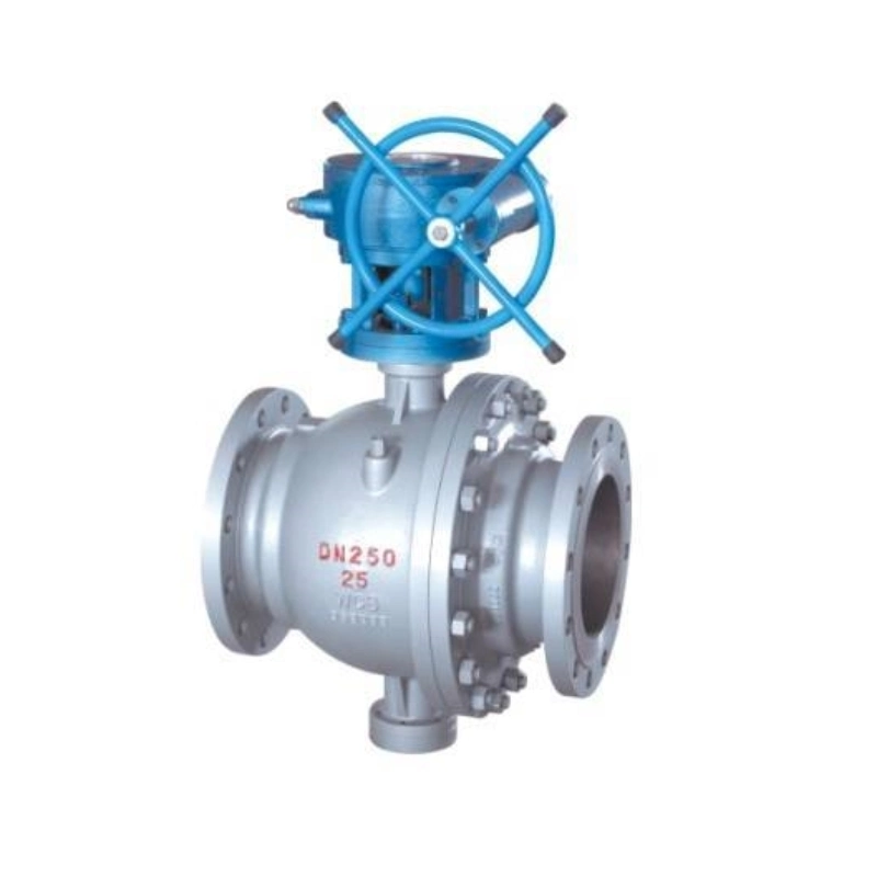 Q347h Worm Gear الكرة الثابتة الصمام الكروي الثابت الكرة الثابتة الصمام