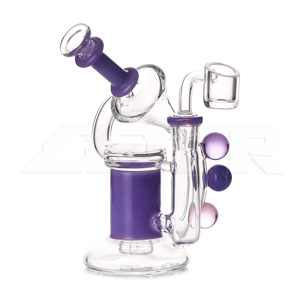 Neues Design 6,3 Zoll Farbe Ball Glas Rauchen Rohr Gemischt Farben Rauchen Wasserpfeife 14mm Quarz Banger Glas Öl Rig DAB-Rig