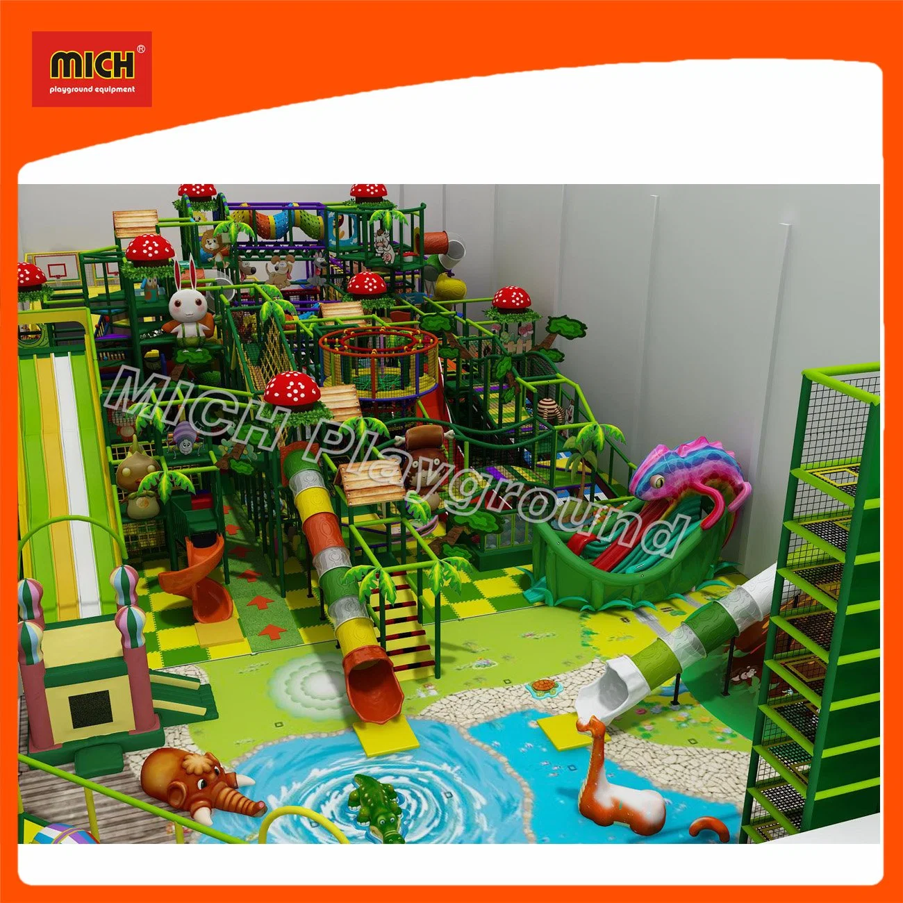 Mich Fantastic Indoor Entertainment Equipment with Climbing Wall