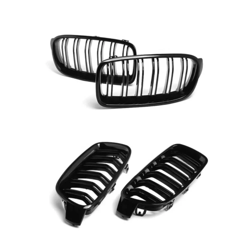 Custom Plastic Grills for Auto Dual Slat Front Hood Components