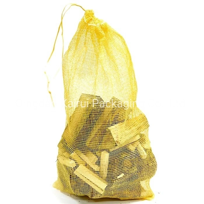Strong and Cheap Plastic Mesh Bags for Firewood with UV