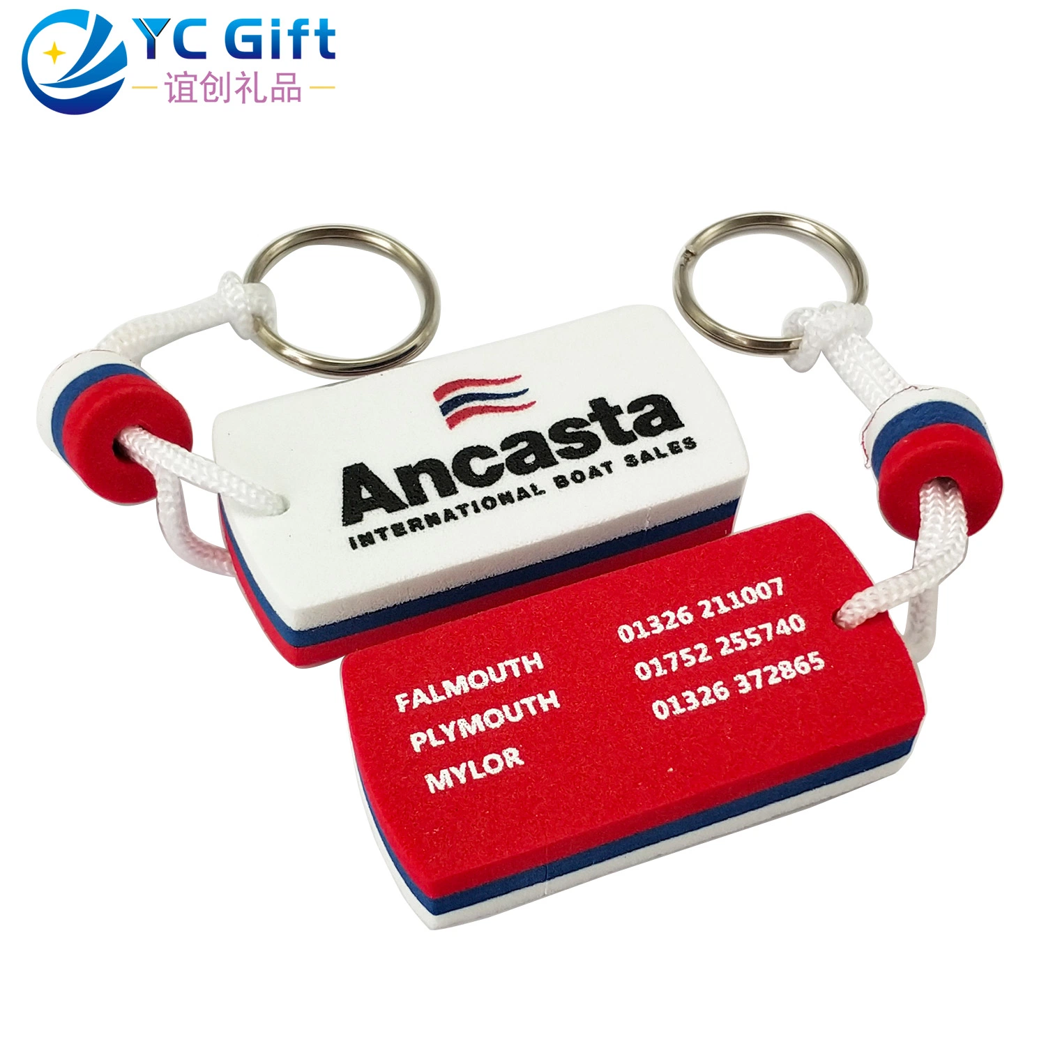 Activité commerciale personnalisée recherche de clé de cadeau promotionnel touche de logo mode Porte-clés Tag EVA Foam Trousseau d'impression Cool Key pour souvenir (KE04-C)