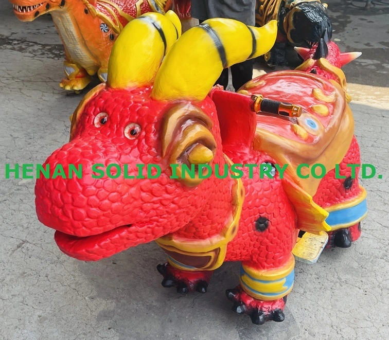 Dinosaur Rides Theme Park/Shopping Mall Triceratops passeio em Dinosaur