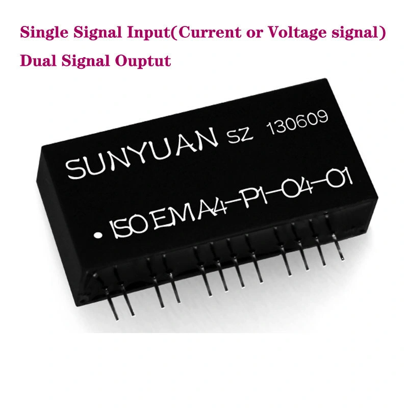 Isolierter DC-Strom-/Spannungsgeber mit Zweifachausgang Isoem U (A) -P-O-O