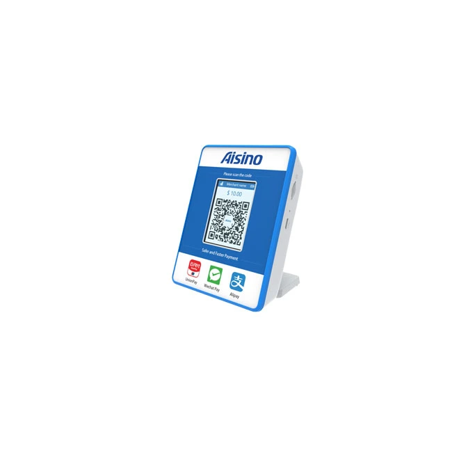 Aisino Q190 pagamento de código QR dinâmico de terminal POS NFC com Orador de pagamento