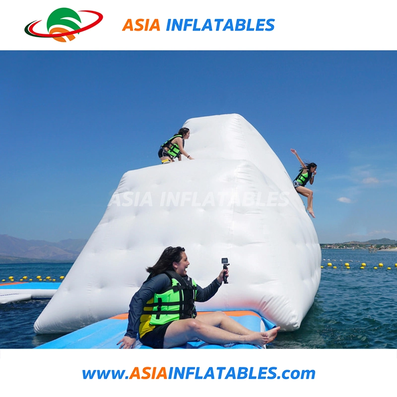 High quality/High cost performance  PVC Tarpaulin Inflatable Floating Iceberg Island / Iceberg Climbing Wall for Hot Sale