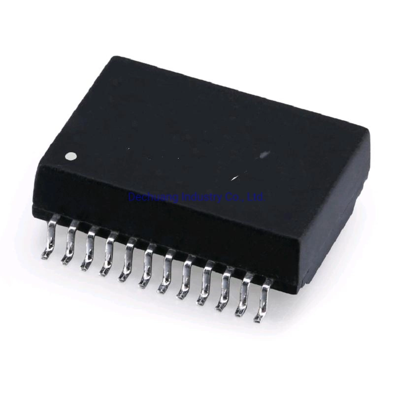 High Frequency/Surface Mount 2.5g/5g/10g Base-T Ethernet 24pin Pulse LAN Transformer Filter Module for Communication Equipment