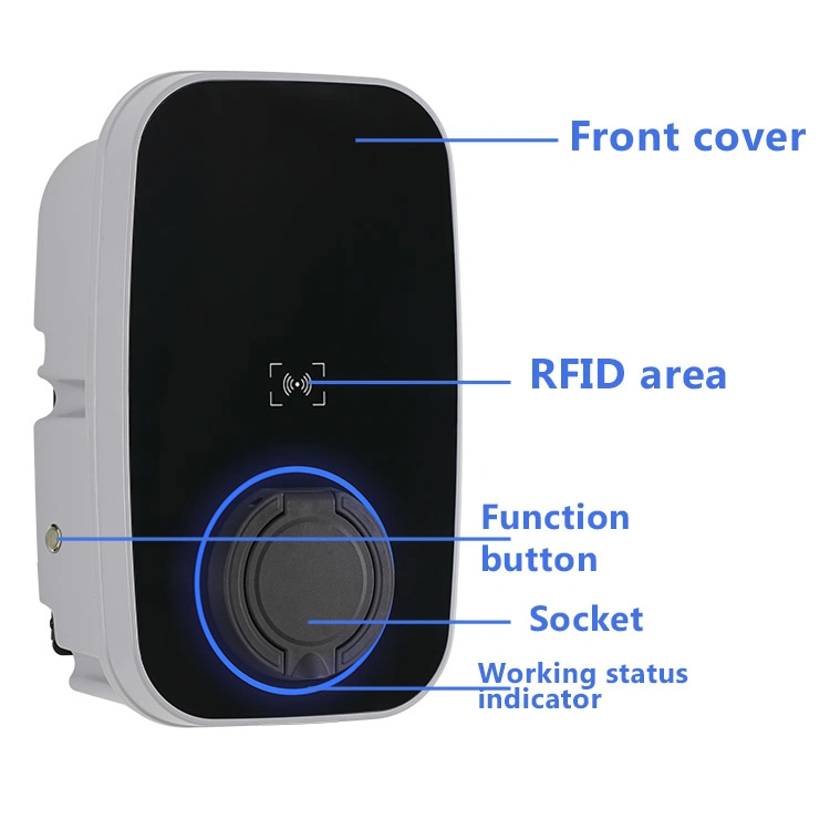 Lieferant billiger AC Car Charger Station Type2 Smart Wallbox 7kw 32A EV Ladegerät Wallbox für den Heimgebrauch mit CE-Unterstützung APP-WLAN