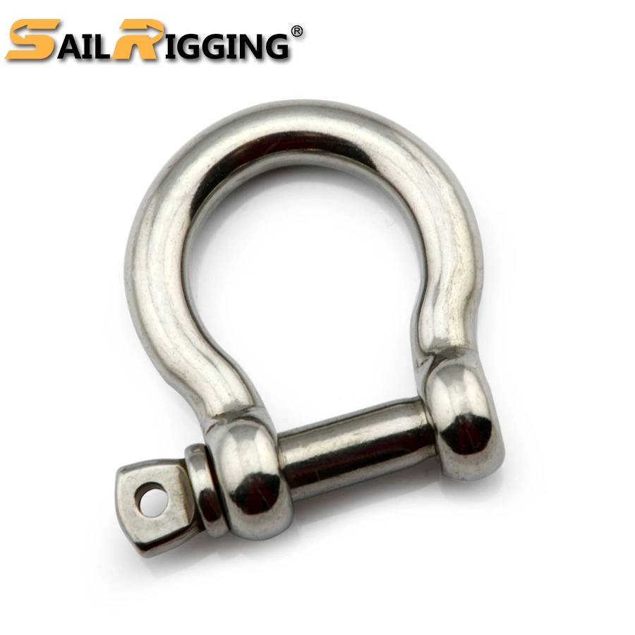 Shackle Factory High quality/High cost performance Rigging Hardware Stainless Steel European Style Bow Shackle