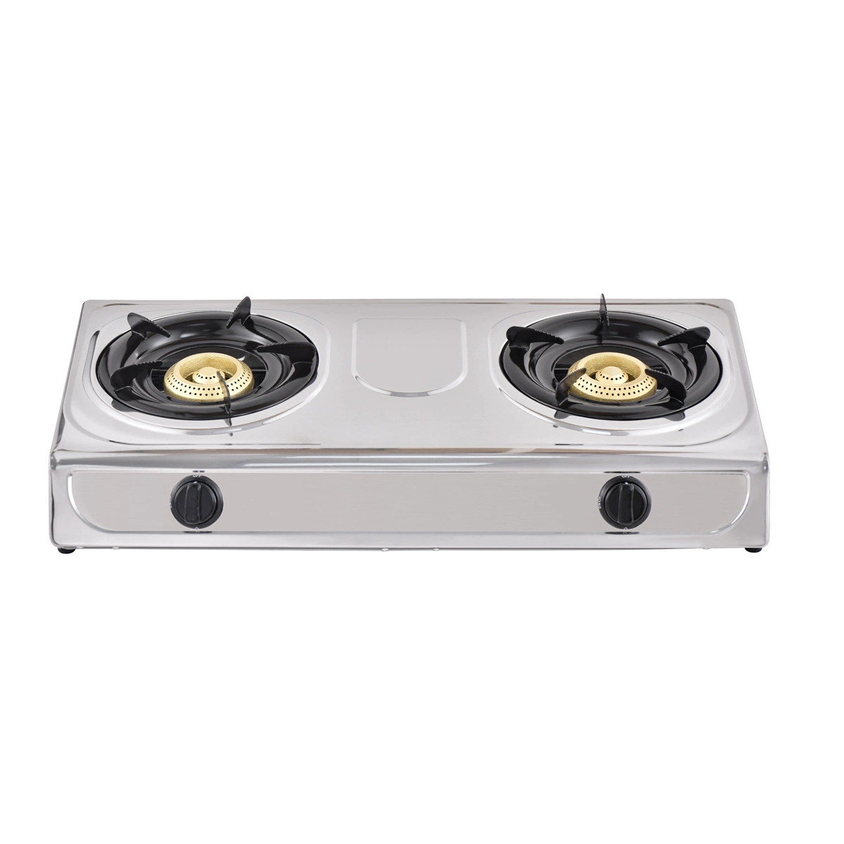 Stainless Steel Cast Iron Big Burner Double Gas Stove