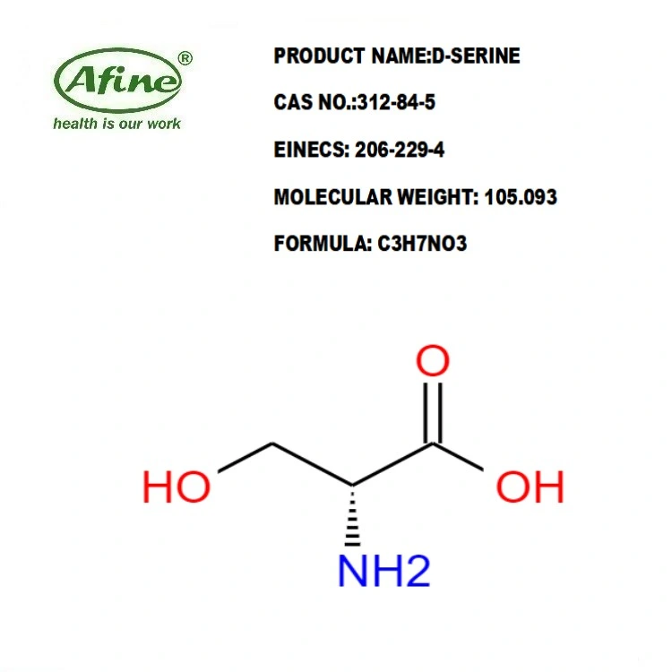 CAS 312-84-5 D-Serine / (2R) -2-Amino-3-Hydroxy-Propanoic Acid / (R) -2-Amino-3-Hydroxypropanoic Acid / D-2-Amino-3-Hydroxypropionic / D-Serin