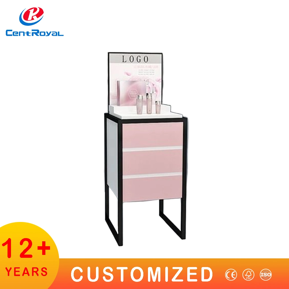 Metal Oil Shampoo Acrylic Nail Polish Lipstick Cosmetic Makeup Display Cabinet Exhibition Shower Gel Display Soap Retail Store Floor Stand Promotion Display