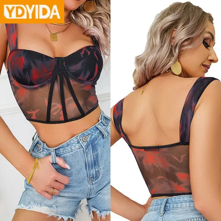 Mujeres Sexy Ropa Interior Sujetador de Tubo sin Tirantes con Aro de Acero Camisola Top Lencería