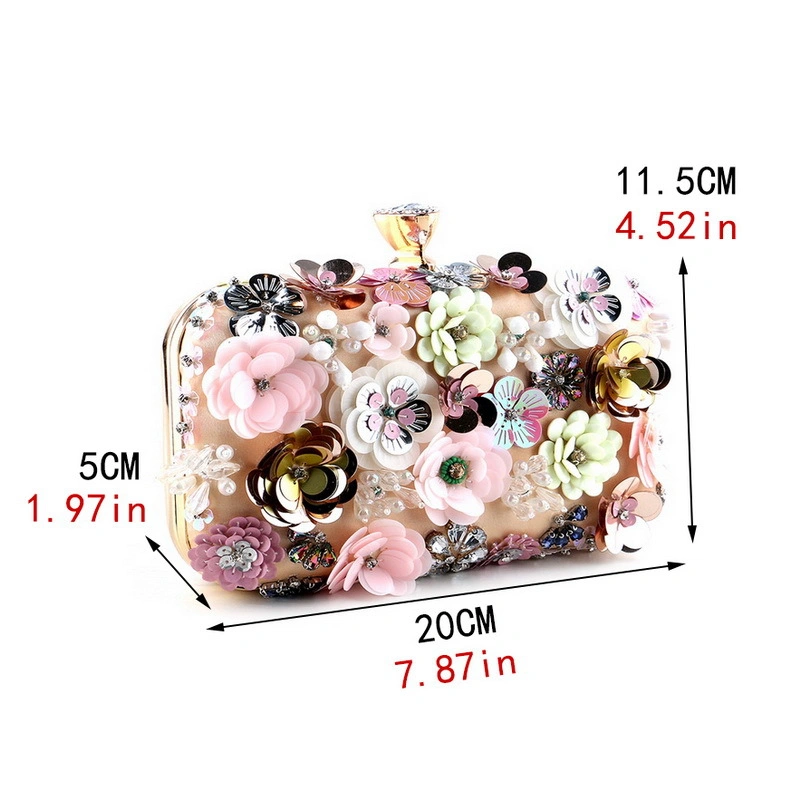 New Product Top Quantity Handbags Flower Pearl Dinner Bag Evening Bag for Women