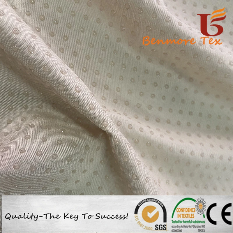 Anti-Slip PVC Dots Coated Twill Gabardine Fabric for Slipper/Glove Fabric/Non-Slip Fabric