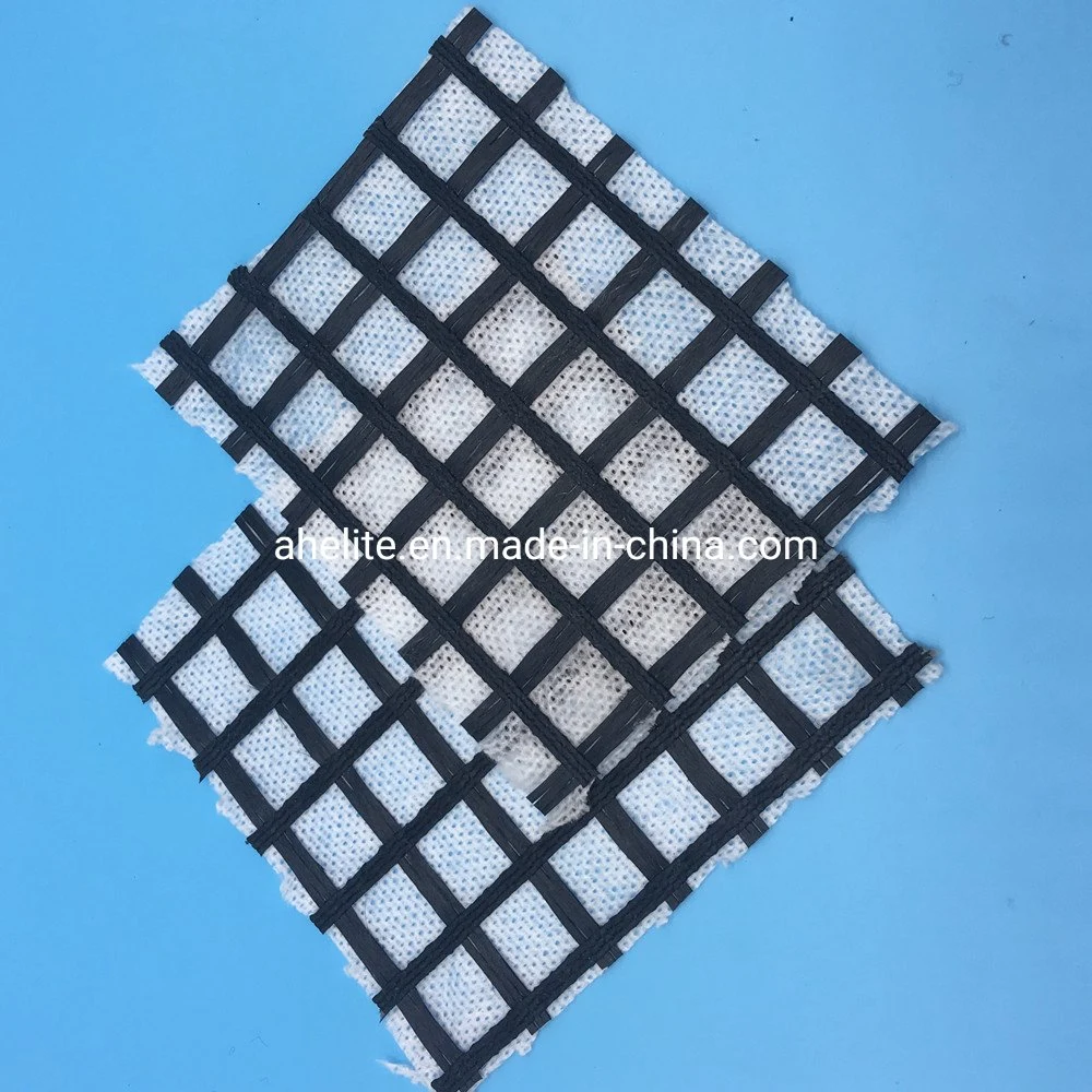 Warp-Knitting Warp Knitting Self Adhesive Fiberglass Glassfiber Geogrids Biaxial/Uniaxial