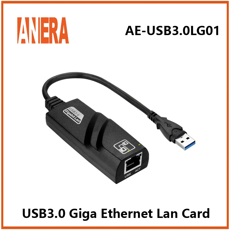 ANERA USB3.0 para adaptador Ethernet RJ45 Gigabit LAN Card Network Cartão