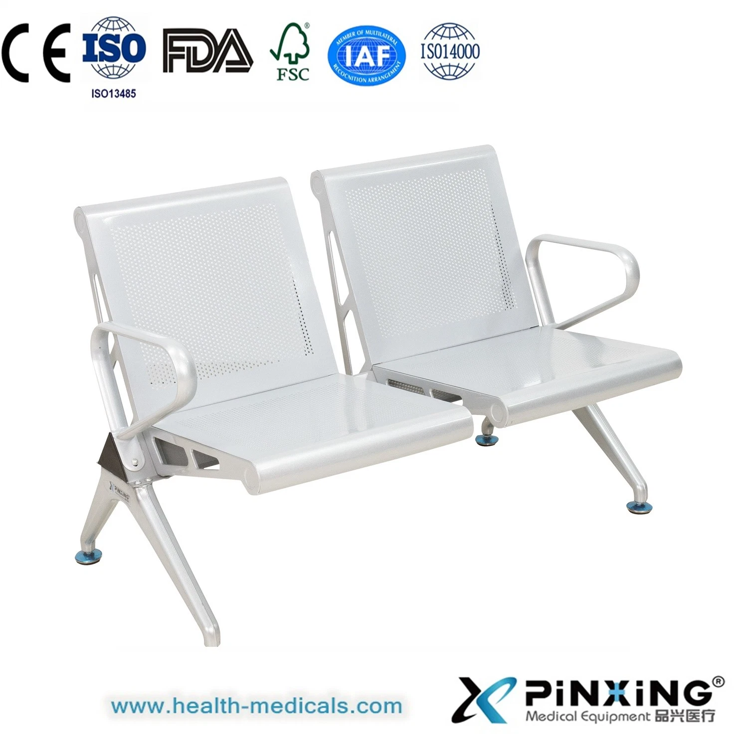 Professional Reusable Safety Waiting Chair Hospital Waiting Bench