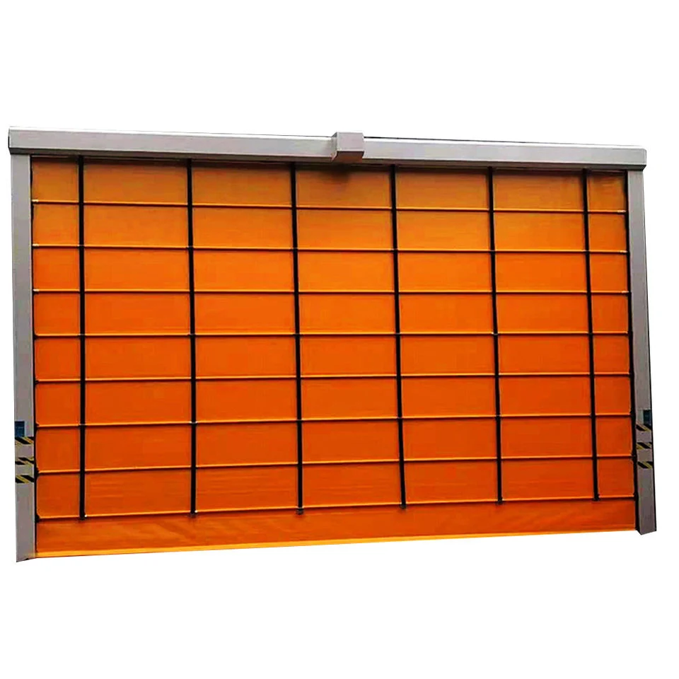 China PVC Rolling Shutter Fast Folding Puerta de apilamiento de alta velocidad