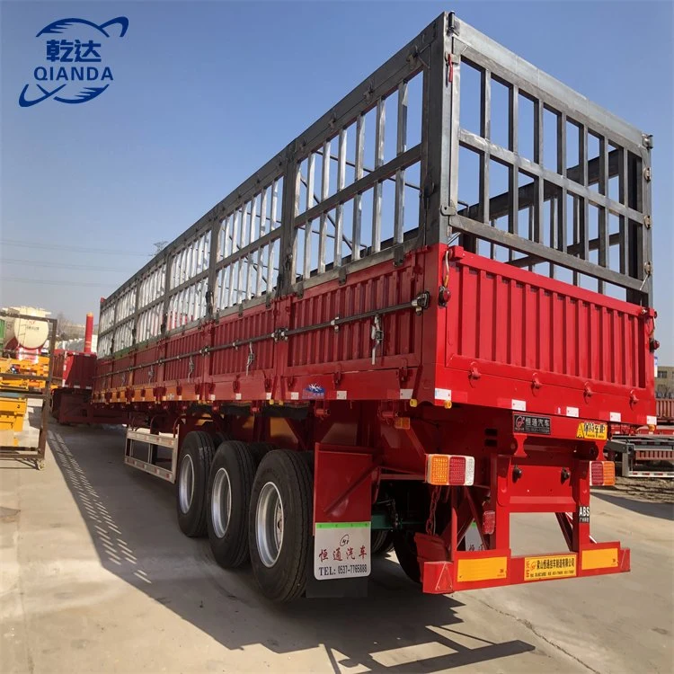 Freight Trailer 3-Axle 60-Ton Fence Trailer Sold in Uzbekistan