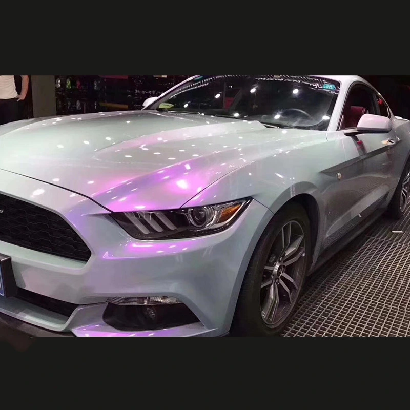 1.52*18m Glossy Pearl Candy Chameleon Magic Grey Purple Car Foil Car Accessory for Car Body Sticker