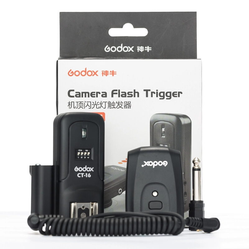 A TC Godox-16 16 Canais CT16 definido para a Canon Nikon Pentax Speedlite estúdio de rádio sem fio Gatilho Flash Transmissor Receptor