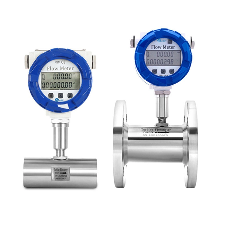 Sentec 4-20mA Gas Turbine Flowmeter Water Liquid Turbine Flow Meter