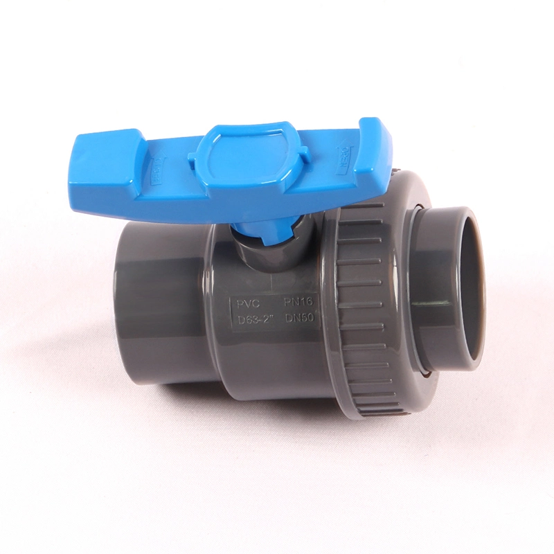 UPVC Pipe PP Compression Fitting DN20 PVC Boat Handle Union Ball Valve