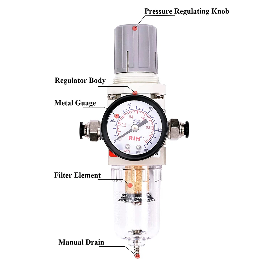 Compressor de Ar2000-02 Aw SMC série AW regulador do filtro de ar com pressão de gás