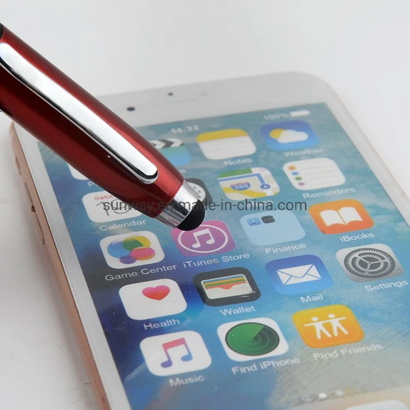 قلم رش حامل الهاتف متعدد الوظائف Touch Stylus لإعلانات الشعار المخصص