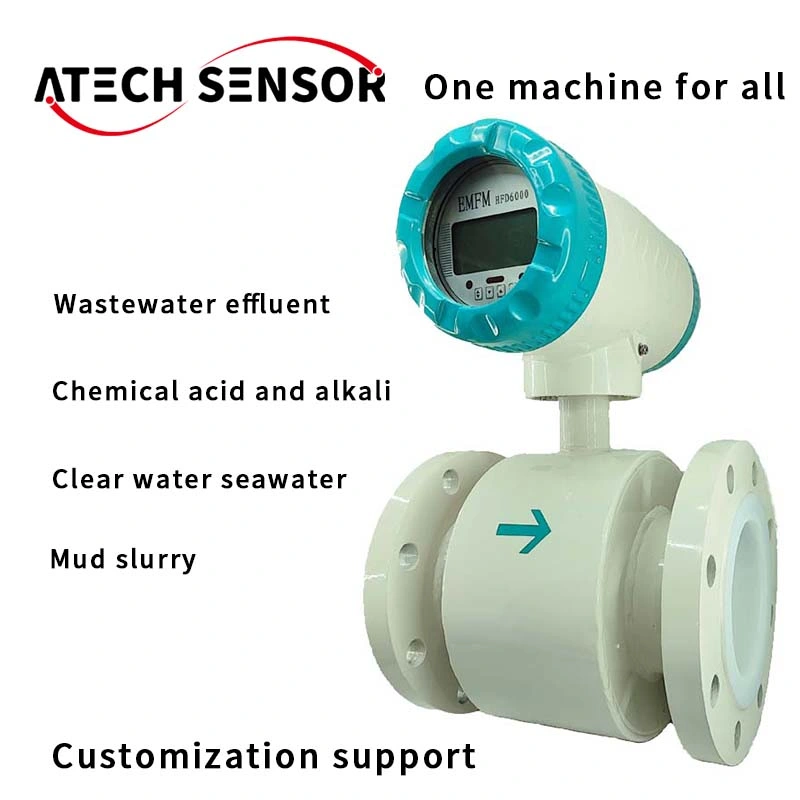 RS485 Clamp Integrated Acid Digital Liquid 3 Inch Water Electromagnetic Flow Meter