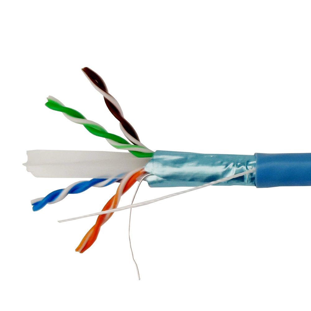 كبل FTP UTP CAT6 للشبكة CAT6 Ethernet عالي السرعة 1000 قدم نحاسي LSZH