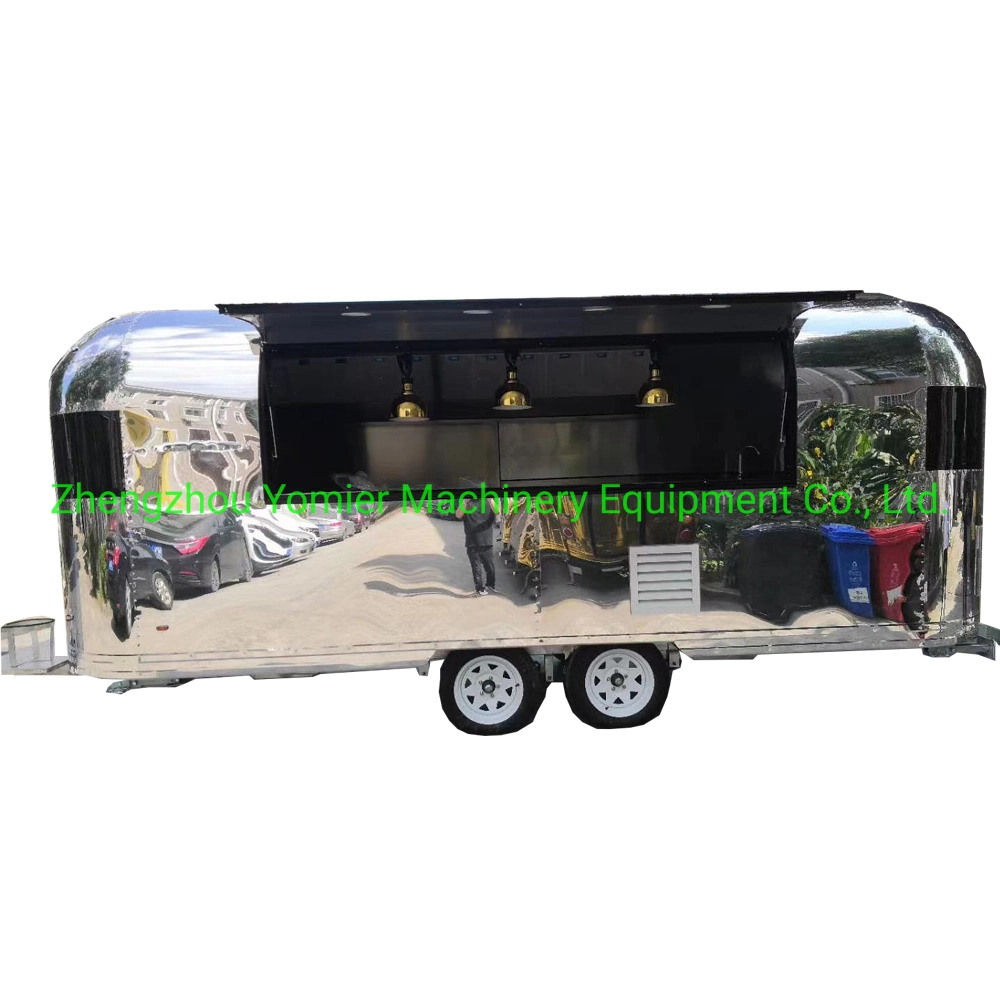 Mobile Airstream Edelstahl Eis Fast Food Vending Truck