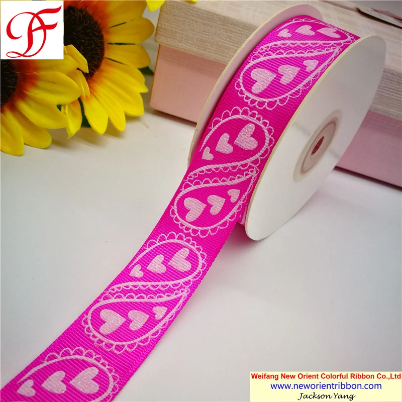 China Wholesale/Supplier 100% Polyester Grosgrain Ribbon with Printing for Gifts/Wedding/Wrapping/Party Decoration/Christmas/Packing/Garment/Bows