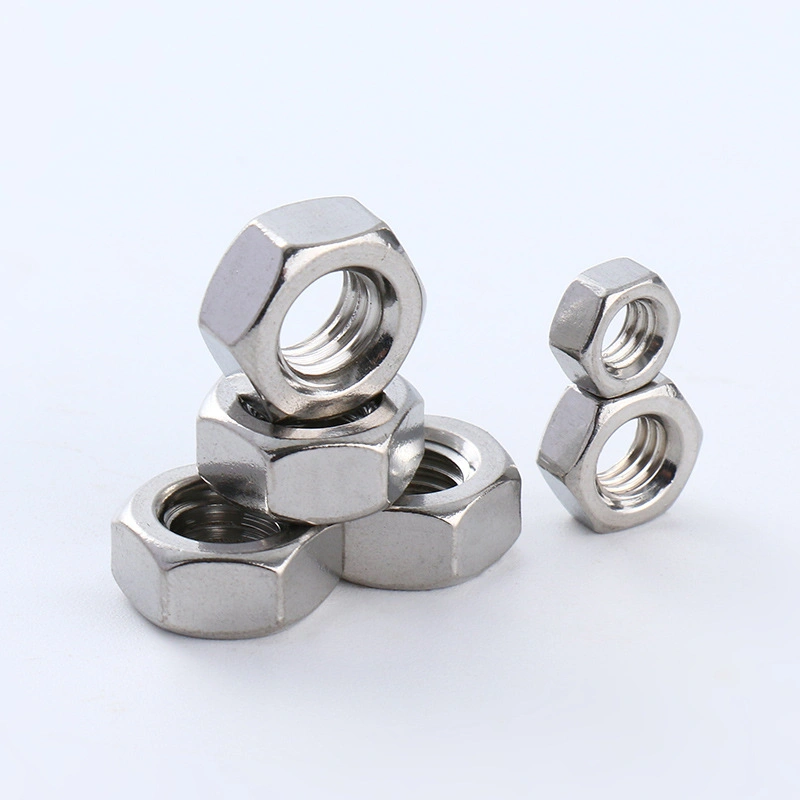 Stainless Steel Carbon Steel Hex Bolt Nut Washer Factory OEM for Assembly Bolt DIN934 Nut