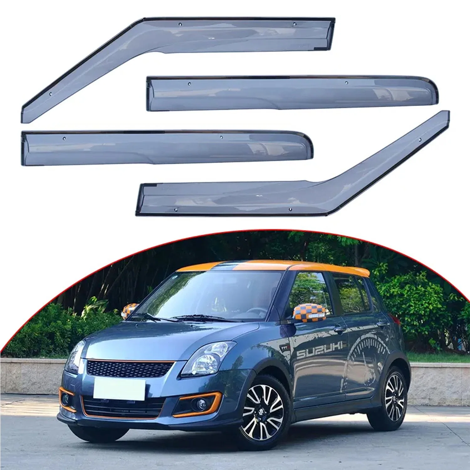 Factory Price Door Visor for Suzuki Swift Sport PMMA