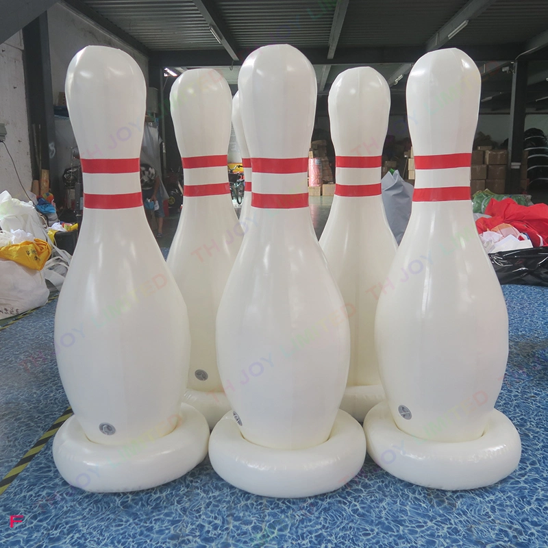 8X3m Inflatable Human Bowling Pins Lane Sport Game