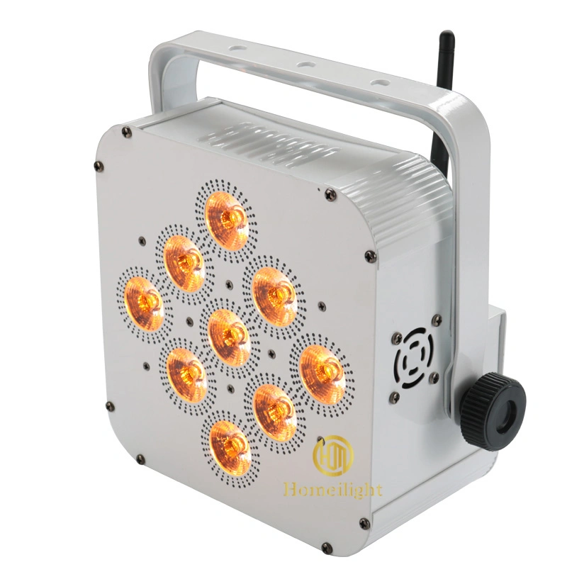 9*18W 6 em 1 Sem Fios Rgbwauv LED da bateria luz par com controle DMX