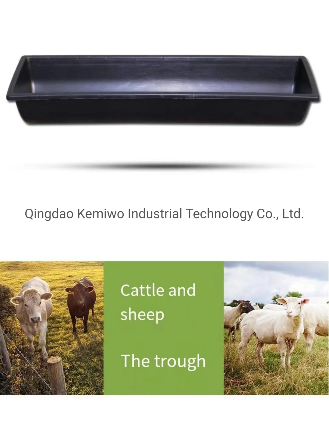 Flexible PP Livestock Feeders Tray Sheep Hay Feeder Automatic Goat Feeding Trough