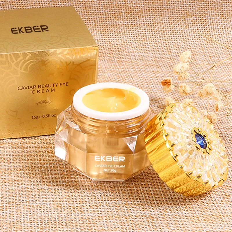 Customize Logo Natural Caviar Eye Cream for Dark Circles Reduces Fine Lines Dark Circles Puffiness Anti Aging Wholesale