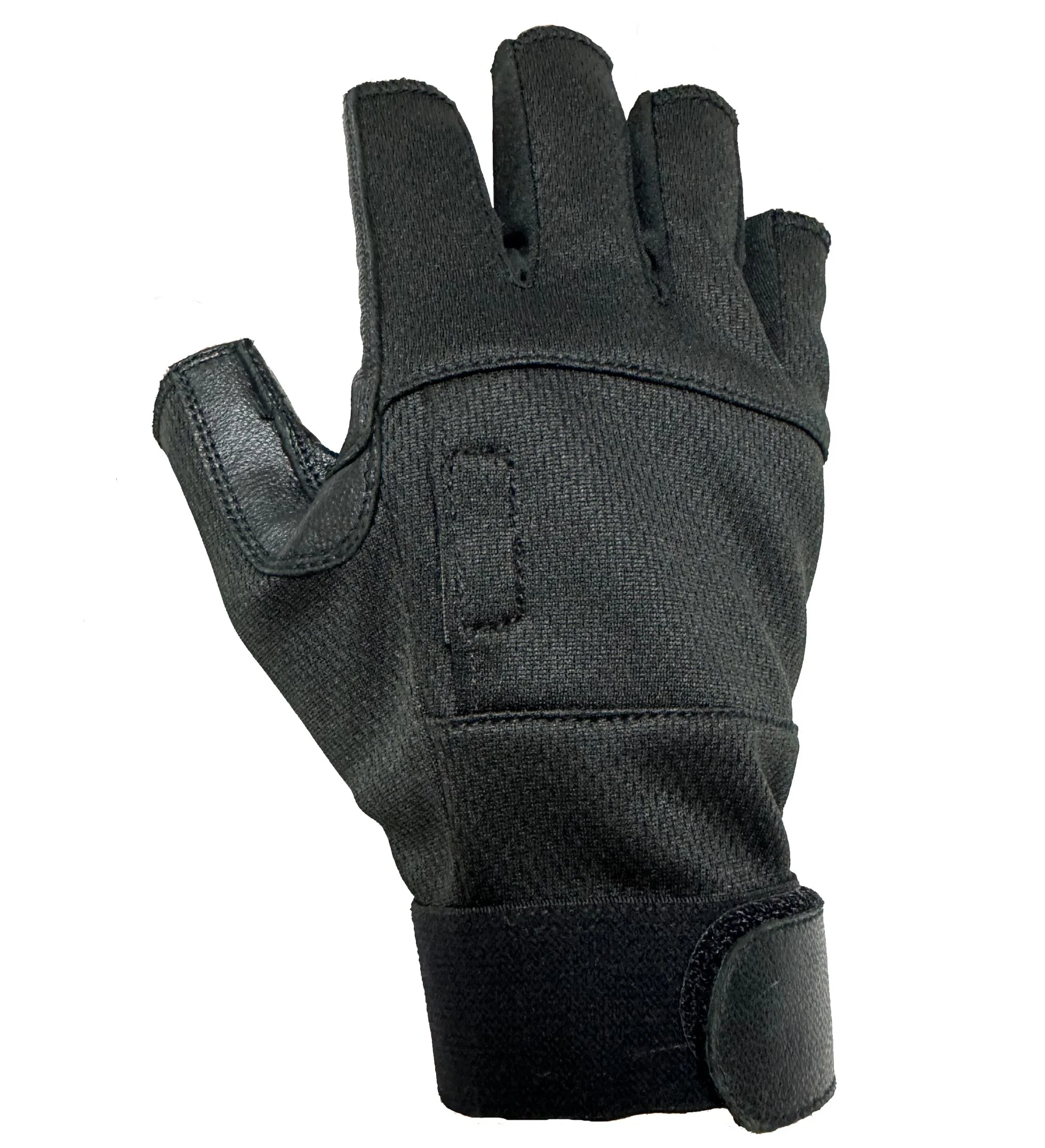 Genuine Leather Cycling Fingerless Half Finger Driving Gloves