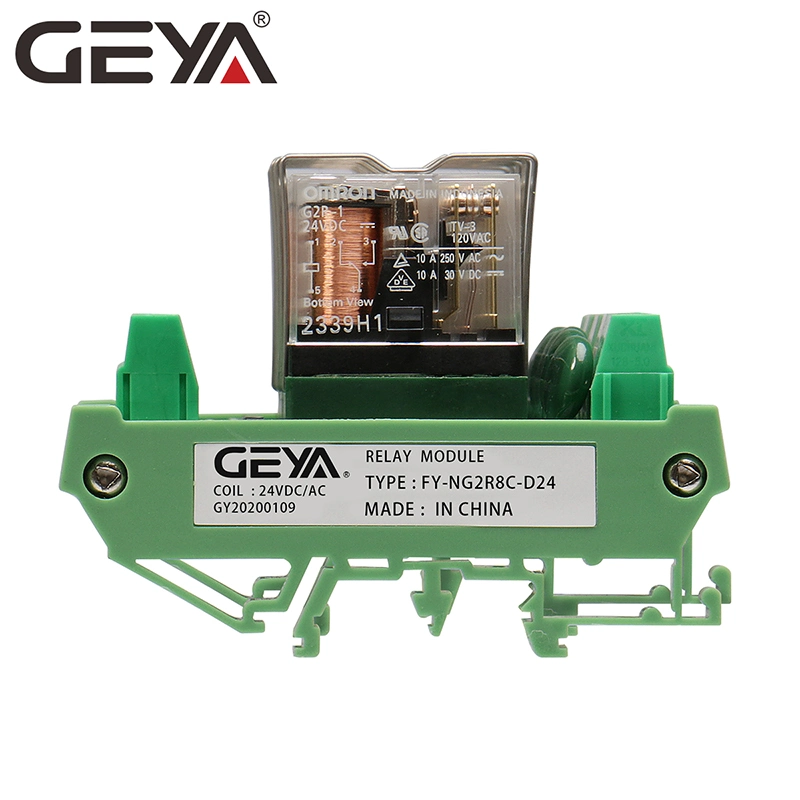 Geya 1no1nc Communication Omron Plug in Relay Module Modbus Fy-Ng2r for Remote Control